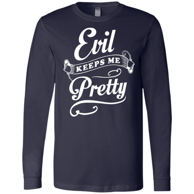 Evil Keeps Me Pretty T-Shirt & Tank Top | Teecentury.com