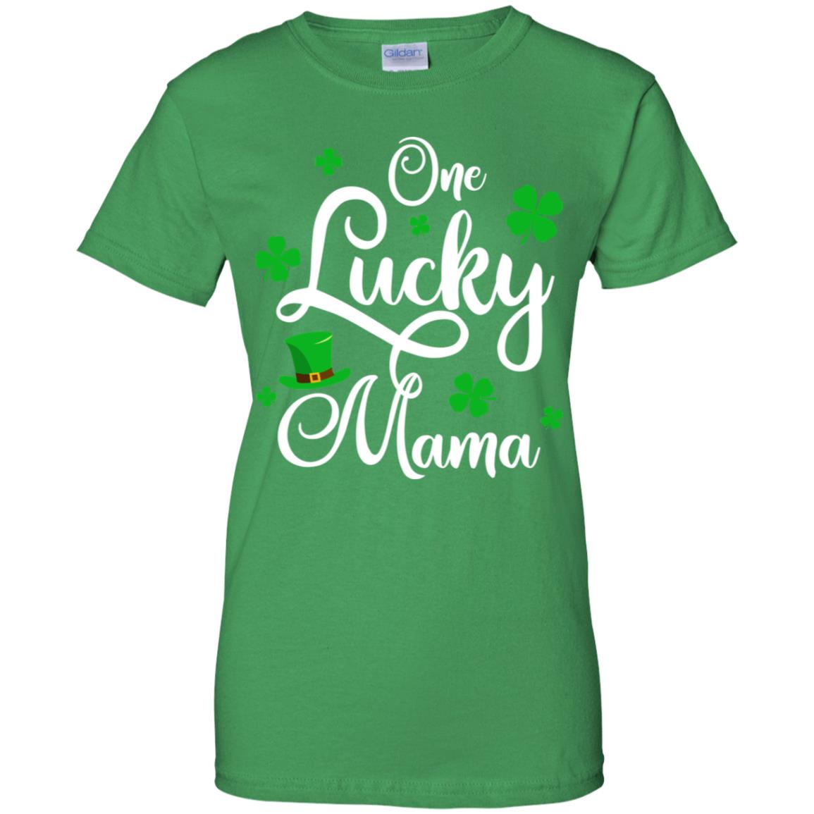 One Lucky Mama St Patricks Day Gift Green Mom Light Zip Hoodie