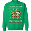 Tis The Season For Tamales Christmas Sweaters Mexican T-Shirt & Sweatshirt | Teecentury.com