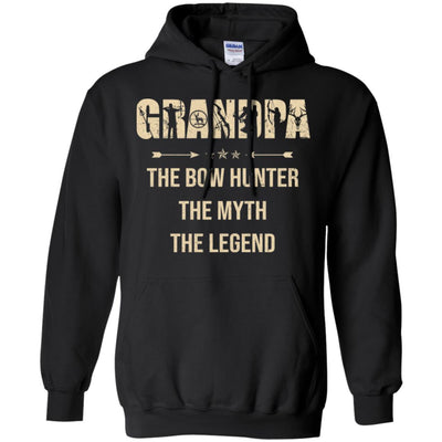 Grandpa The Bow Hunter The Myth The Legend Funny Hunting T-Shirt & Hoodie | Teecentury.com