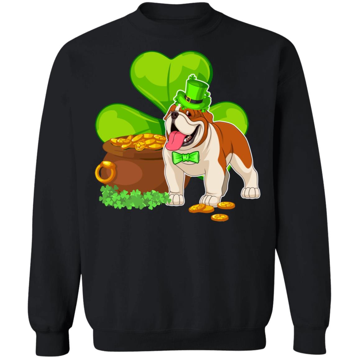 Bulldog St Patrick's Day Irish Dog Lover Funny Gifts T-Shirt & Hoodie | Teecentury.com