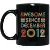 Awesome Since December 2012 Vintage 10th Birthday Gifts Mug Coffee Mug | Teecentury.com
