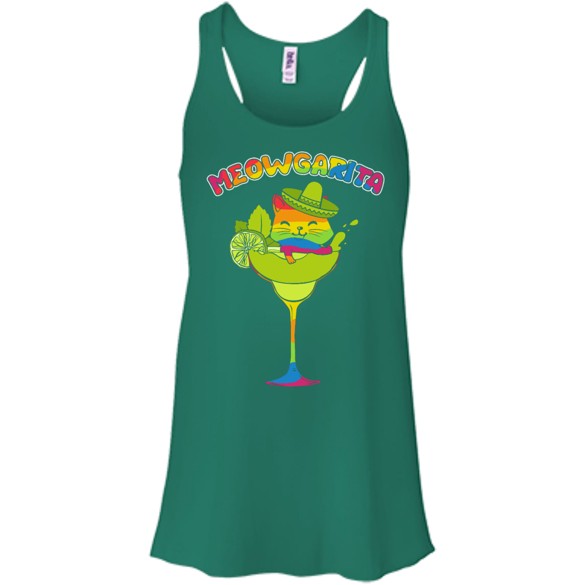 Rainbow Meowgarita Margarita Cat Lover T-Shirt & Hoodie | Teecentury.com