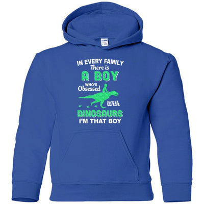 A Boy Who's Obsessed With Dinosaurs I Am That Boy Kids Youth Youth Shirt | Teecentury.com