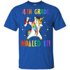 Dabbing 4th Grade Unicorn Nailed It Graduation Class Of 2022 Youth Youth Shirt | Teecentury.com