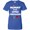 4th Of July Birthday Mommy Of The Little Firecracker T-Shirt & Hoodie | Teecentury.com