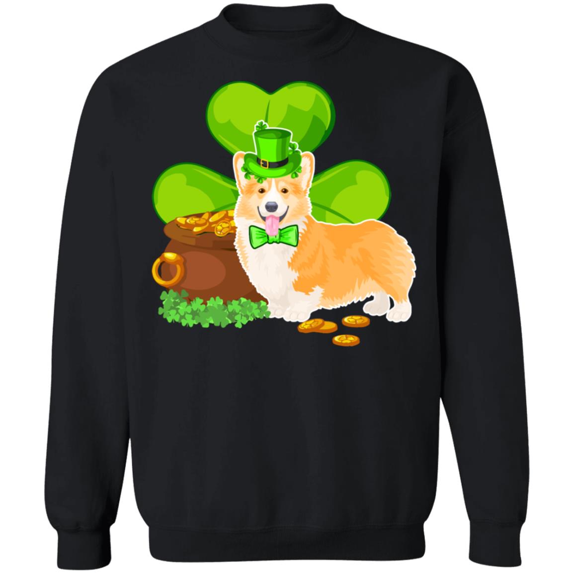Corgi St Patrick's Day Irish Dog Lover Funny Gifts T-Shirt & Hoodie | Teecentury.com