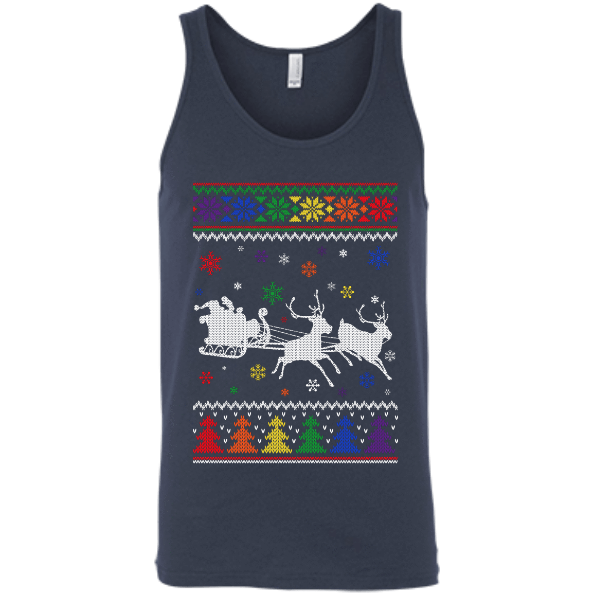 Rainbow Christmas Through The Snow Together T-Shirt & Hoodie | Teecentury.com