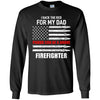 I Back The Red For My Dad Proud Son Firefighter Youth Youth Shirt | Teecentury.com