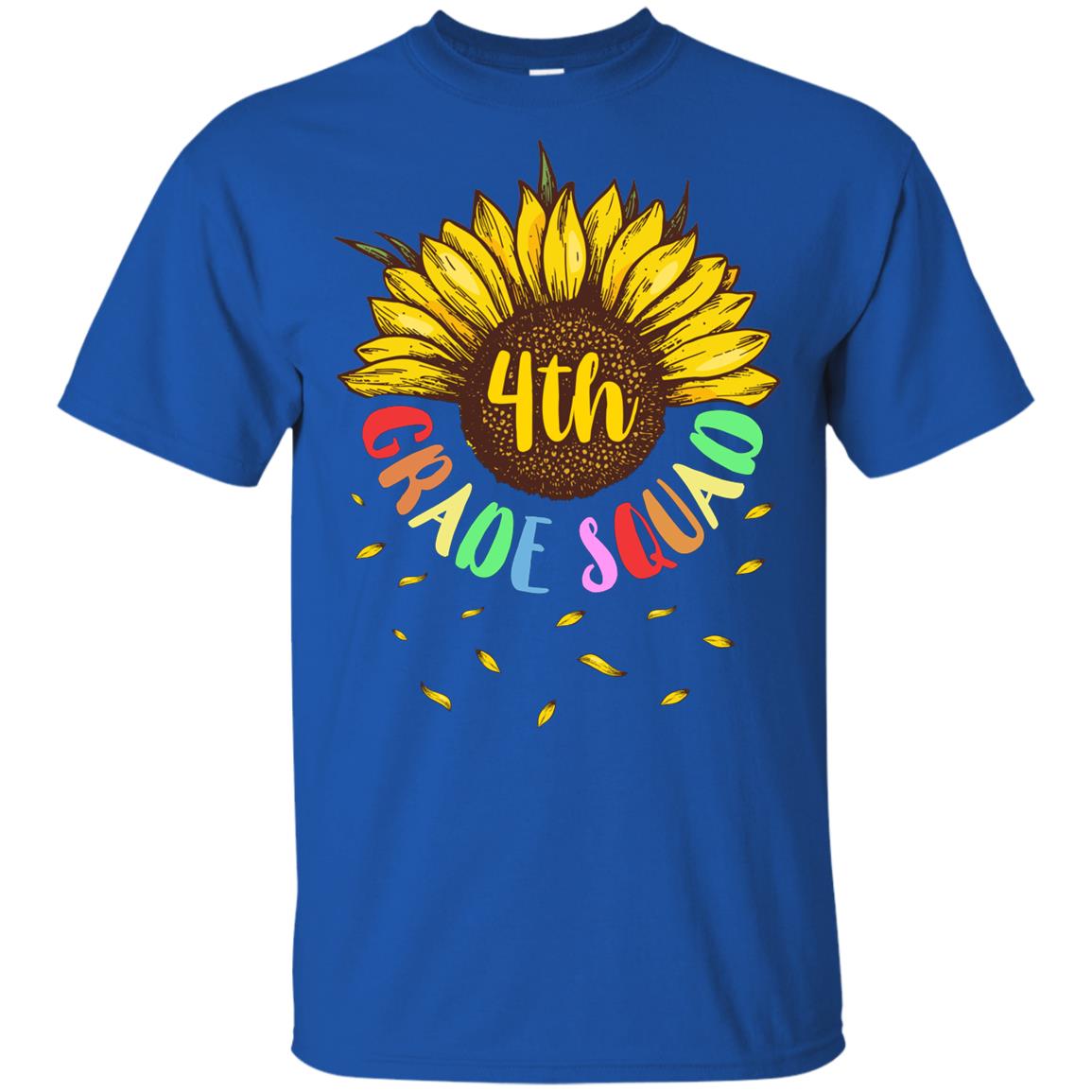 Sunflower 4th Grade Squad First Grade Teacher Youth Youth Shirt | Teecentury.com