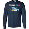 Grandma Shark Support Autism Awareness For Grandchild T-Shirt & Hoodie | Teecentury.com