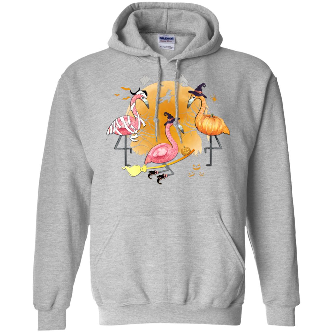 Flamingo Lover Funny Pumpkin Halloween Party T-Shirt & Hoodie | Teecentury.com