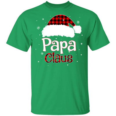Santa Papa Claus Red Plaid Family Pajamas Christmas Gift T-Shirt & Sweatshirt | Teecentury.com