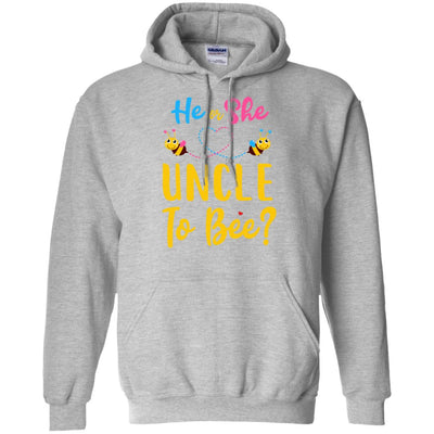 Gender Reveal Pink Or Blue What Will It Bee He Or She Uncle T-Shirt & Hoodie | Teecentury.com