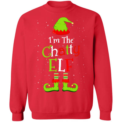 I'm The Chatty Elf Family Matching Funny Christmas Group Gift T-Shirt & Sweatshirt | Teecentury.com