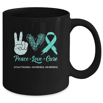 Dysautonomia Awareness Awareness Peace Love Cure Leopard Mug Coffee Mug | Teecentury.com