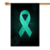 Dysautonomia Awareness Flag Turquoise Ribbon Flag | Teecentury.com