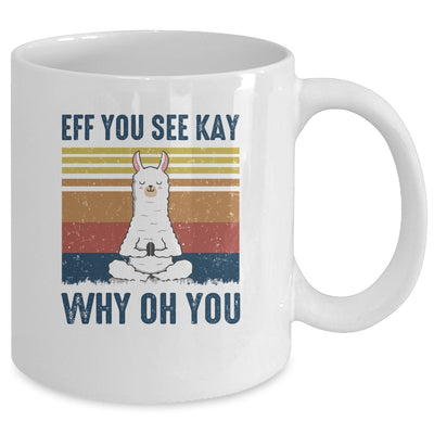 EFF You See Kay Why Oh You Llama Retro Vintage Mug Coffee Mug | Teecentury.com