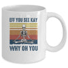 EFF You See Kay Why Oh You Skeleton Retro Vintage Mug Coffee Mug | Teecentury.com