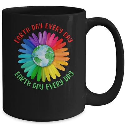 Earth Day Every Day Hippie Tie Dye Sunflower Mug Coffee Mug | Teecentury.com