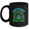 Earth Day Everyday Rainbow Design Earth Day Mug | teecentury