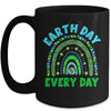 Earth Day Everyday Rainbow Design Earth Day Mug | teecentury