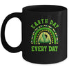 Earth Day Everyday Rainbow Pine Tree Design Earth Day Mug | teecentury