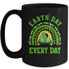 Earth Day Everyday Rainbow Pine Tree Design Earth Day Mug | teecentury