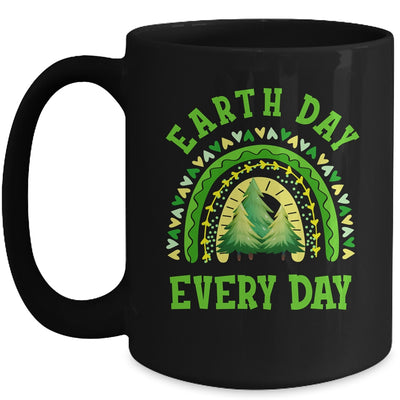 Earth Day Everyday Rainbow Pine Tree Design Earth Day Mug | teecentury