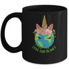 Earth Day Love Our Planet Cute Unicorn Mug Coffee Mug | Teecentury.com