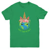 Earth Day Love Our Planet Cute Unicorn Youth Youth Shirt | Teecentury.com