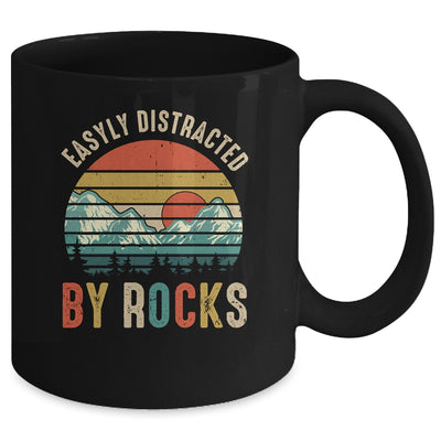 Easily Distracted By Rocks Geology Collecting Lovers Vintage Mug | teecentury