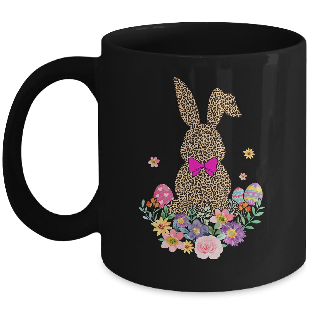Easter Bunny Leopard Plaid Buffalo Rabbit Easter Day Mug | teecentury