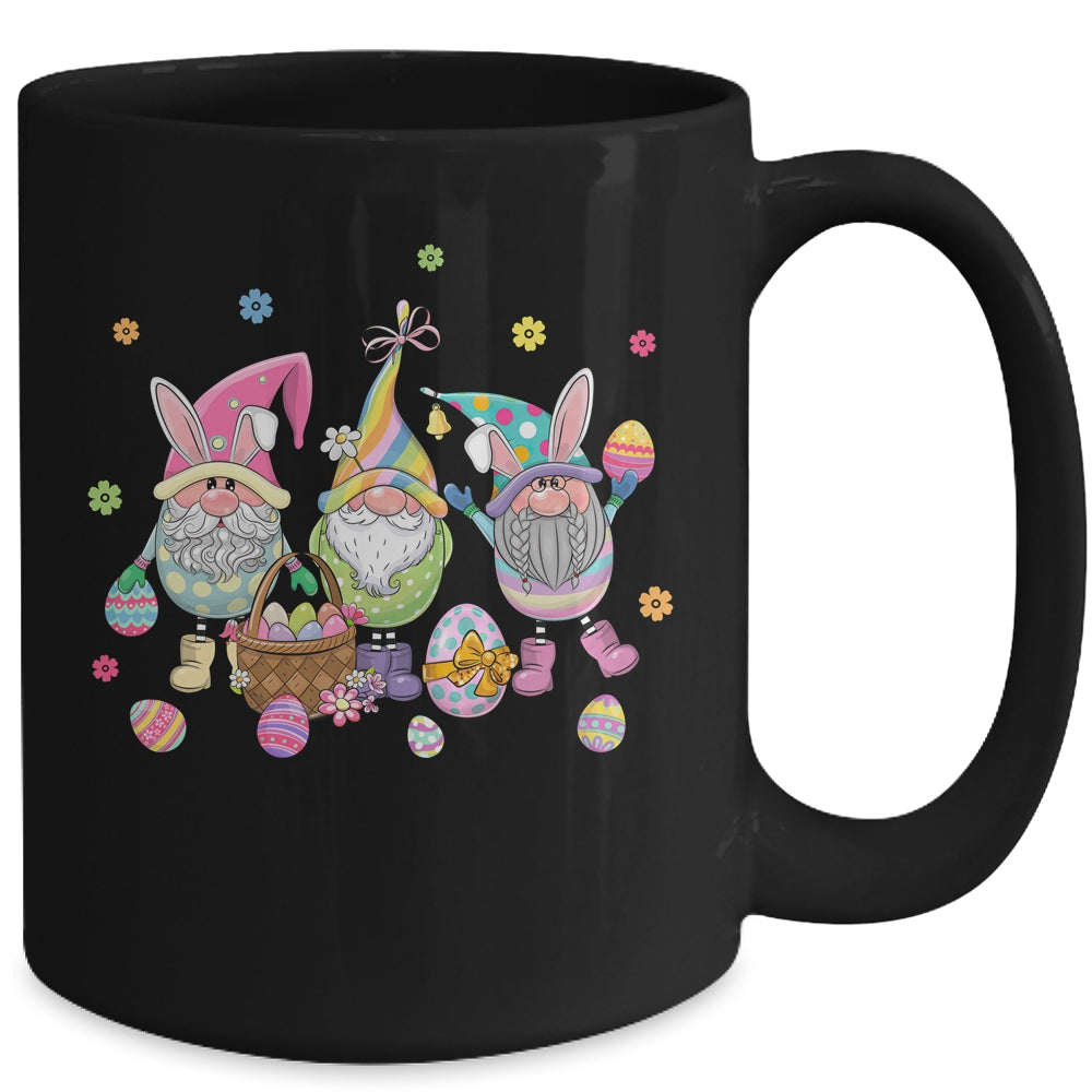 Easter Bunny Spring Gnome Easter Egg Hunting And Basket Mug | teecentury