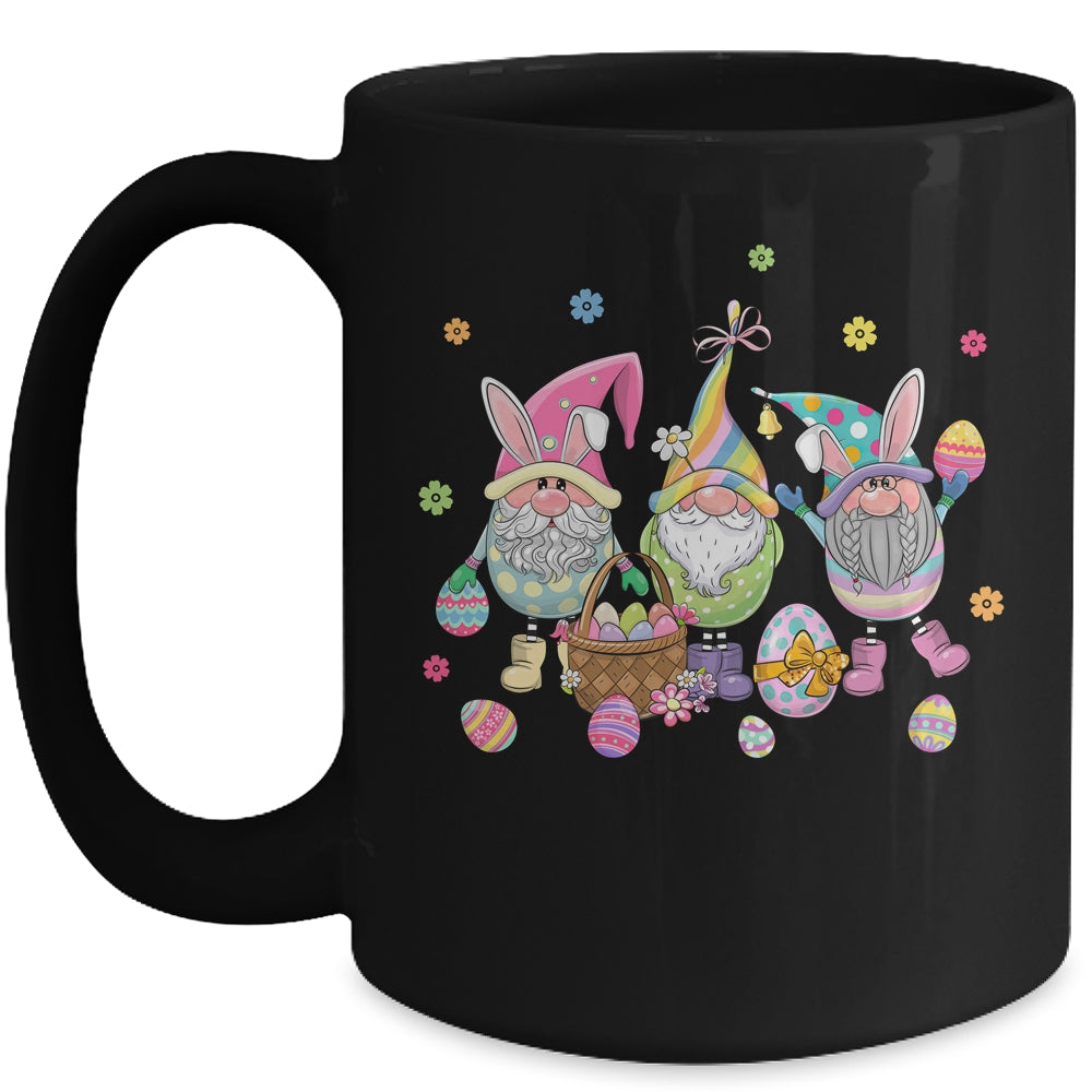 Easter Bunny Spring Gnome Easter Egg Hunting And Basket Mug | teecentury