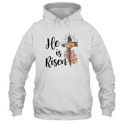 Easter Day For Christian Teen Girls Mom He Is Risen Leopard T-Shirt & Hoodie | Teecentury.com