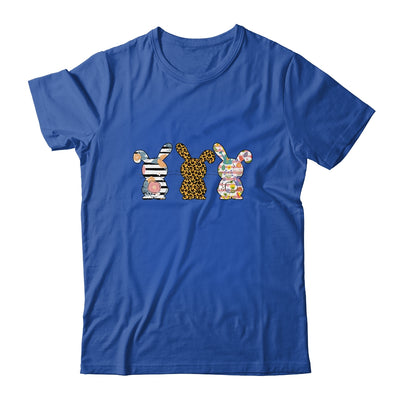 Easter Day Leopard Striped Bunny Rabbit T-Shirt & Hoodie | Teecentury.com