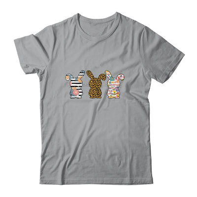Easter Day Leopard Striped Bunny Rabbit T-Shirt & Hoodie | Teecentury.com