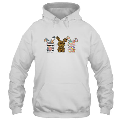 Easter Day Leopard Striped Bunny Rabbit T-Shirt & Hoodie | Teecentury.com