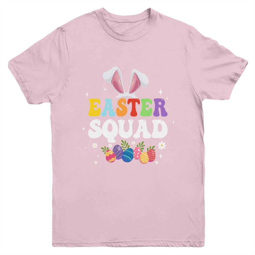 Easter Squad Family Matching Bunny Ears Egg Hunting Youth Shirt | teecentury
