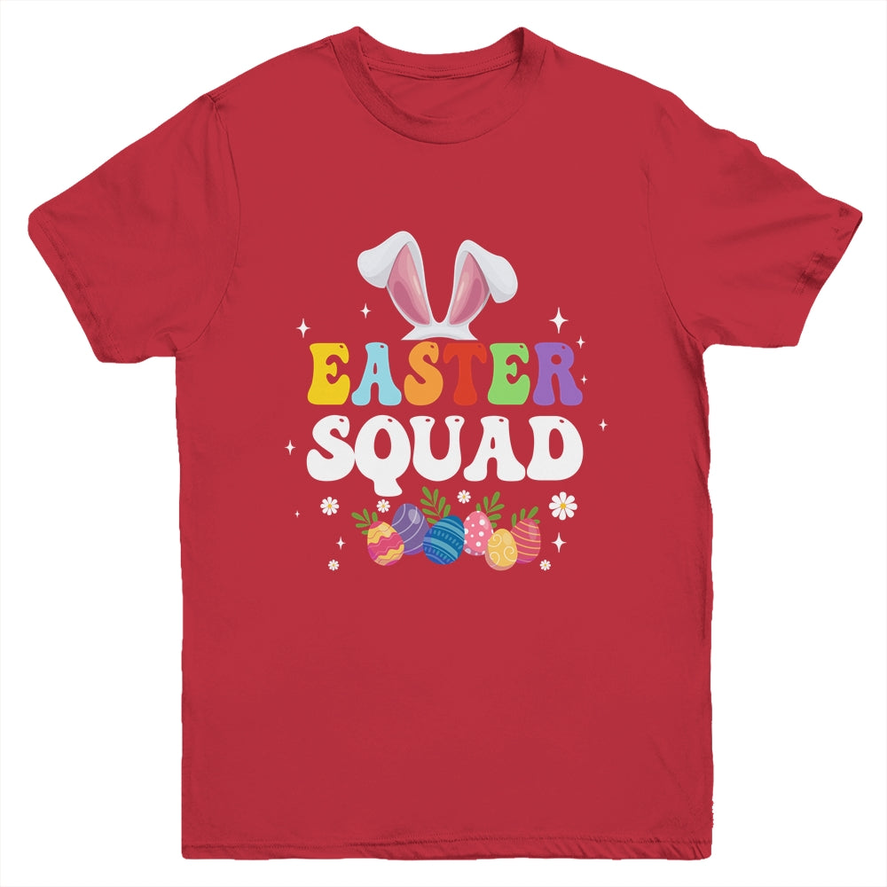 Easter Squad Family Matching Bunny Ears Egg Hunting Youth Shirt | teecentury