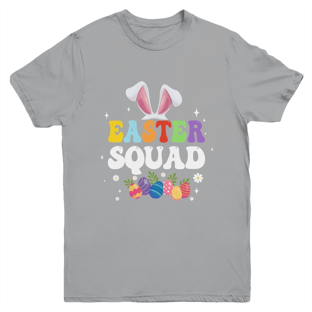 Easter Squad Family Matching Bunny Ears Egg Hunting Youth Shirt | teecentury