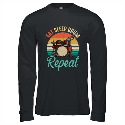 Eat Sleep Drum Repeat Drummer Drumming Band Lover Vintage Shirt & Hoodie | teecentury