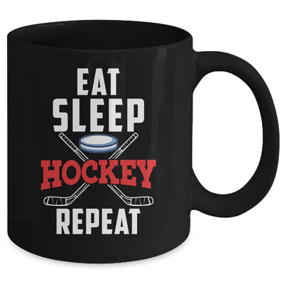 Eat Sleep Hockey Repeat For Hockey Player Mug | teecentury