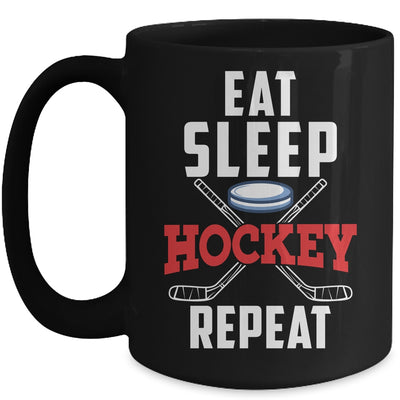 Eat Sleep Hockey Repeat For Hockey Player Mug | teecentury