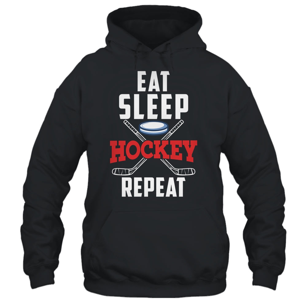 Eat Sleep Hockey Repeat For Hockey Player Shirt & Hoodie | teecentury