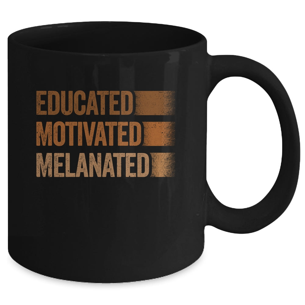 Educated Motivated Melanated Black History African Pride Mug | teecentury