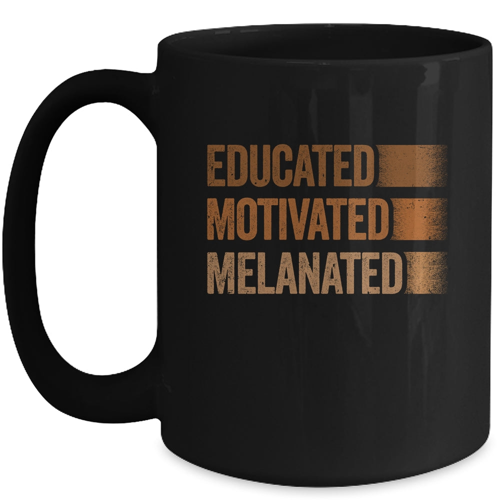 Educated Motivated Melanated Black History African Pride Mug | teecentury