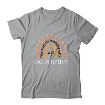 English Teacher Leopard Rainbow T-Shirt & Hoodie | Teecentury.com