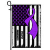 Epilepsy Awareness America Flag Purple Ribbon Flag | Teecentury.com
